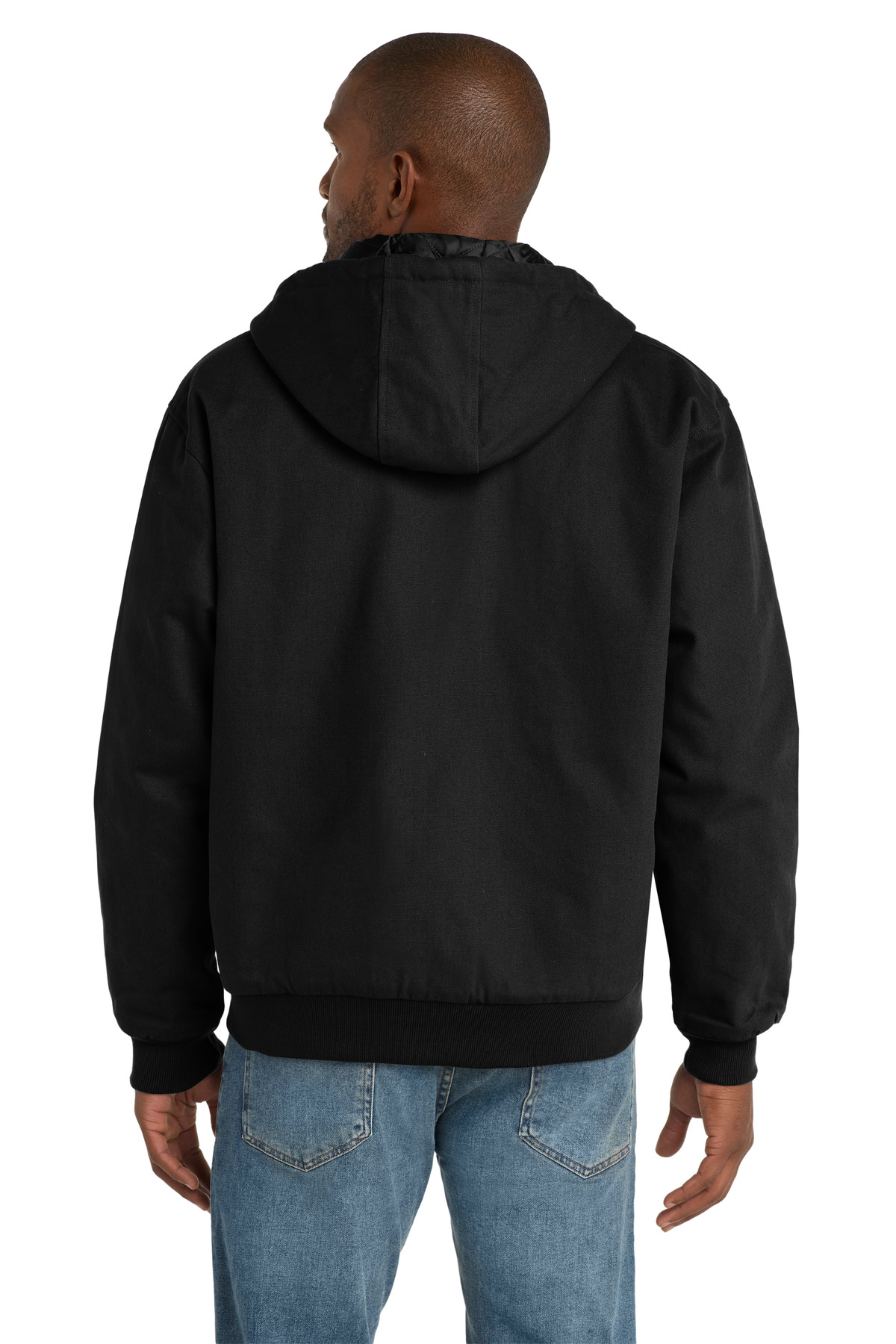 CornerStone ®  - Duck Cloth Hooded Work Jacket.  J763H - Back Model