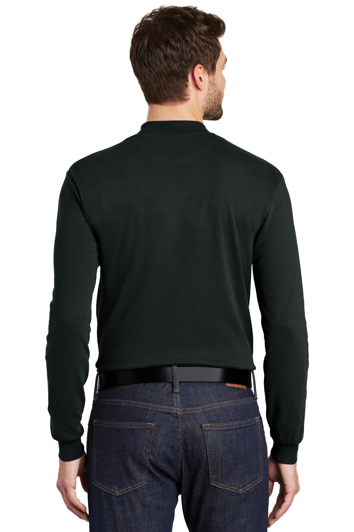 Port Authority ®  Interlock Knit Mock Turtleneck.  K321 - Back Model