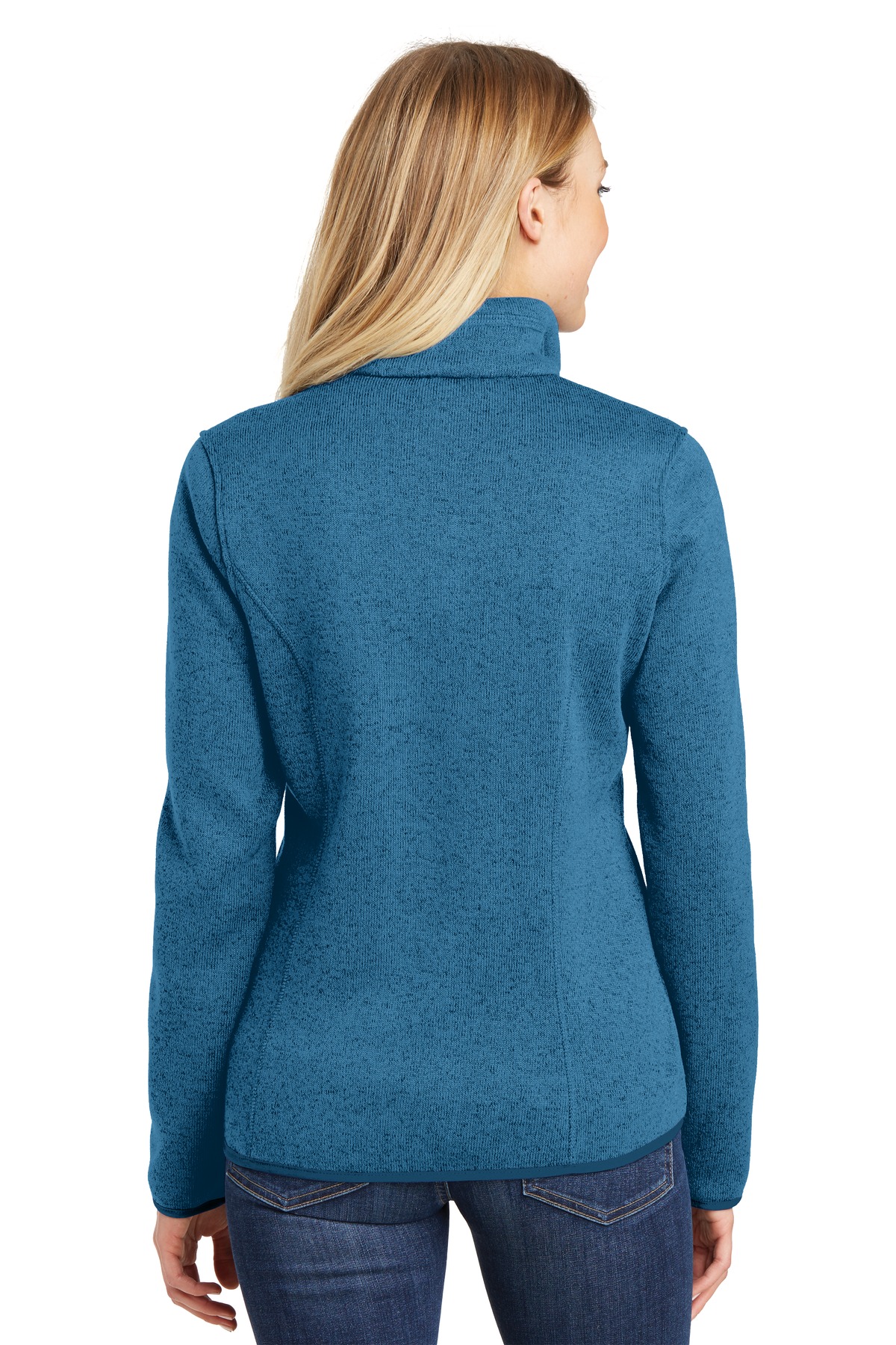 Port Authority ®  Women's Sweater Fleece Jacket. L232 - Back Model