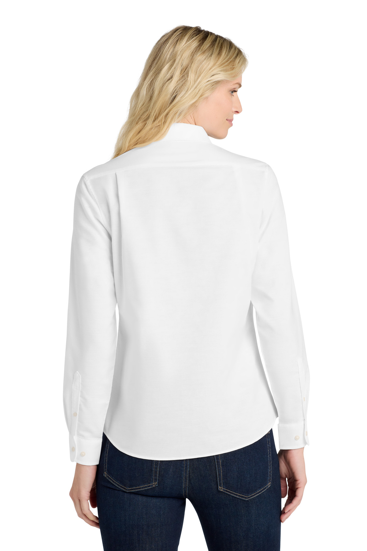 Port Authority ®  Women's SuperPro ™  Oxford Shirt. L658 - Back Model