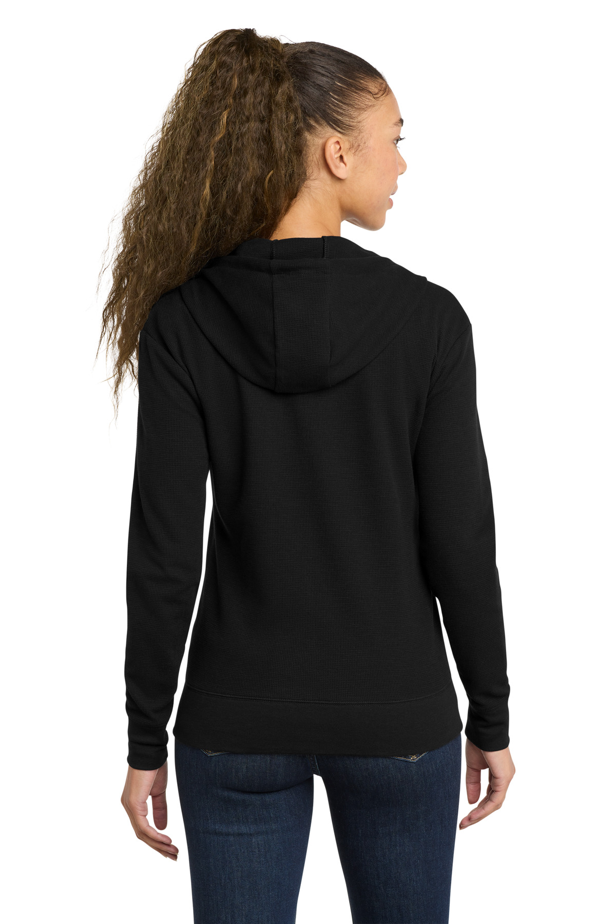 New Era ®  Women's Thermal Full-Zip Hoodie LNEA141 - Back Model