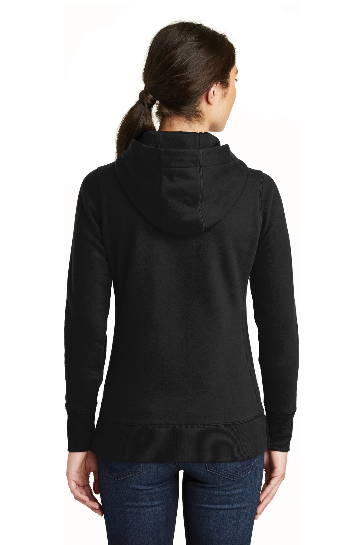 New Era  ®  Women's French Terry Full-Zip Hoodie. LNEA502 - Back Model