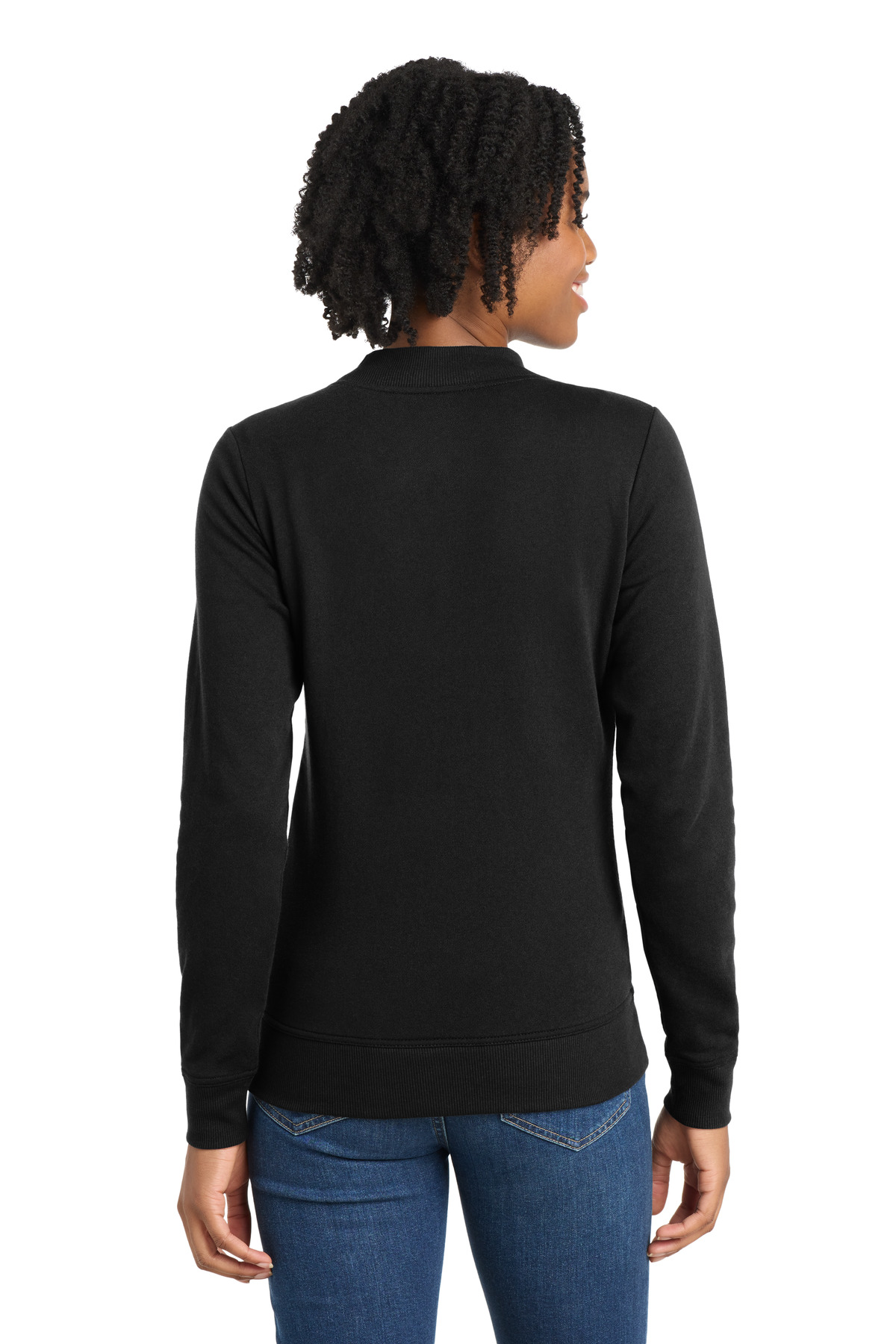 Sport-Tek  ®  Women's Lightweight French Terry Bomber LST274 - Back Model