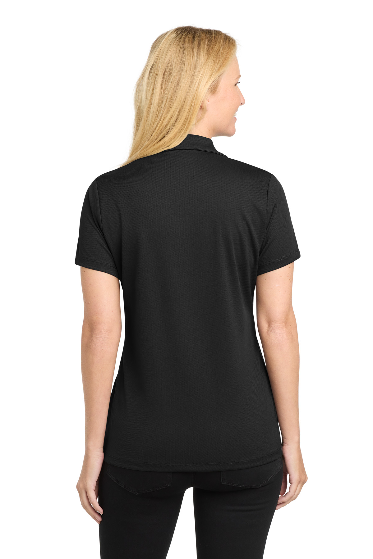 Sport-Tek ®  Women's PosiCharge ®  RacerMesh ®  Polo. LST640 - Back Model