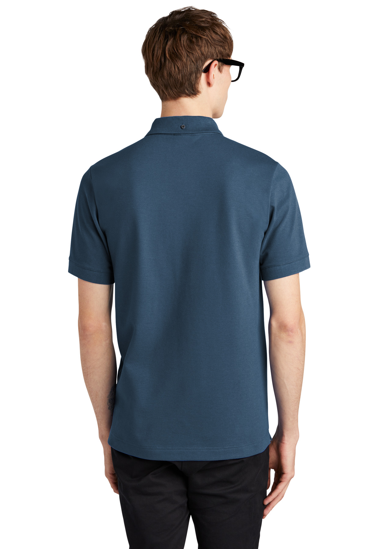 Mercer+Mettle ®  Stretch Heavyweight Pique Polo MM1000 - Back Model