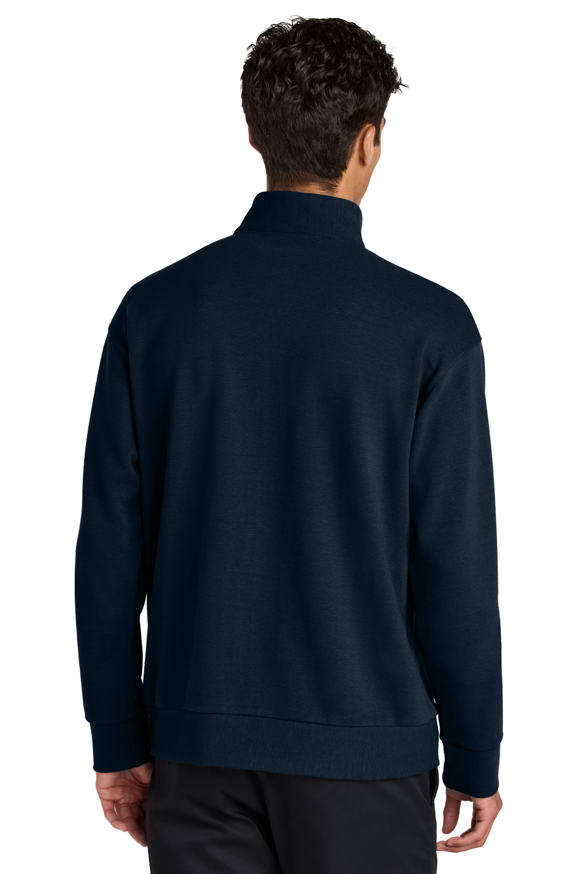 Mercer+Mettle ®  Linear Texture 1/4-Zip MM3040 - Back Model