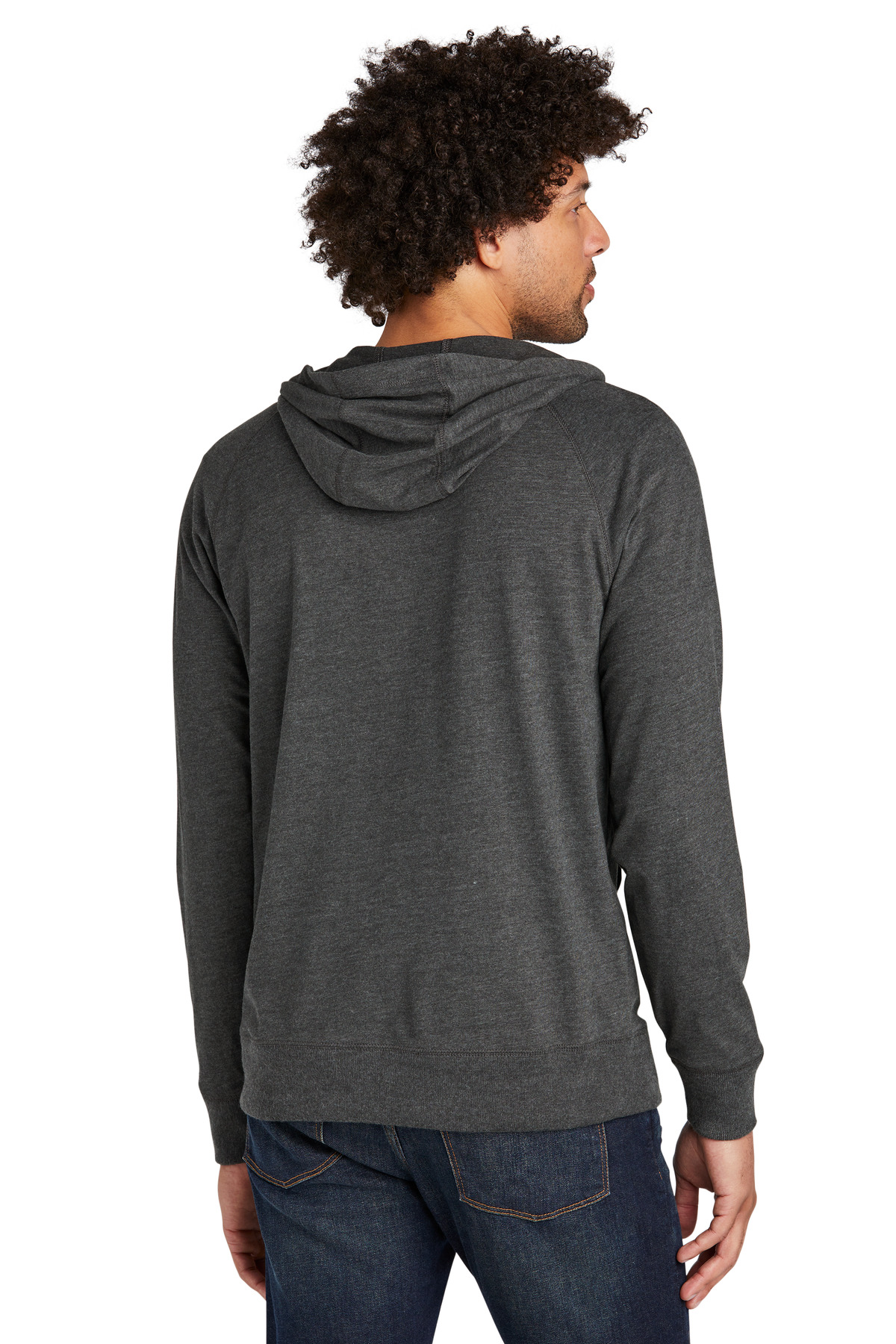 New Era  ®  Sueded Cotton Blend Full-Zip Hoodie. NEA122 - Back Model