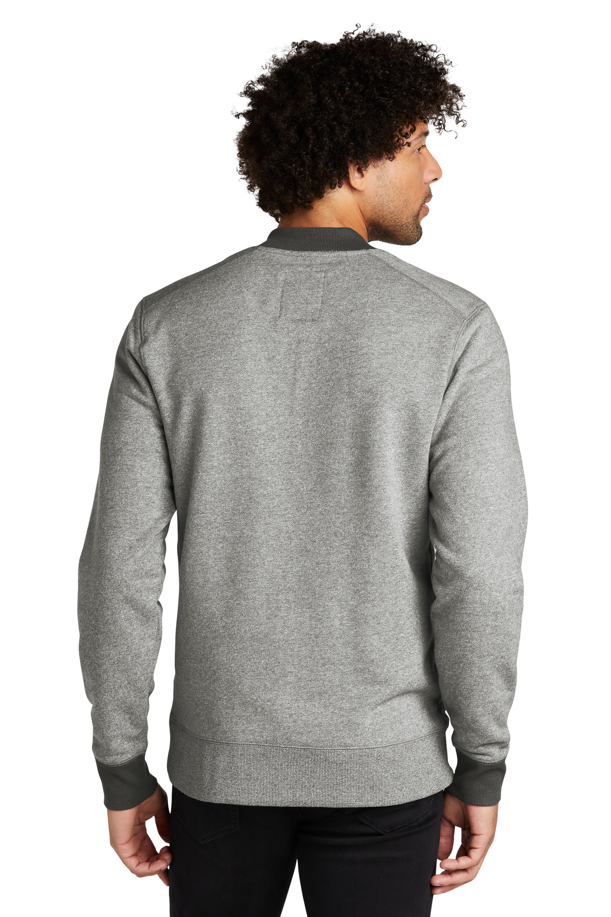 New Era  ®  French Terry Baseball Full-Zip. NEA503 - Back Model