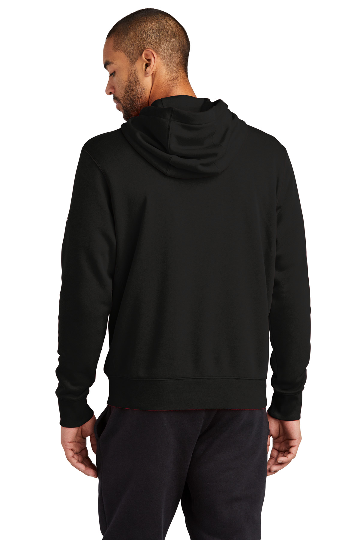 Nike Club Fleece Sleeve Swoosh Full-Zip Hoodie NKDR1513 - Back Model