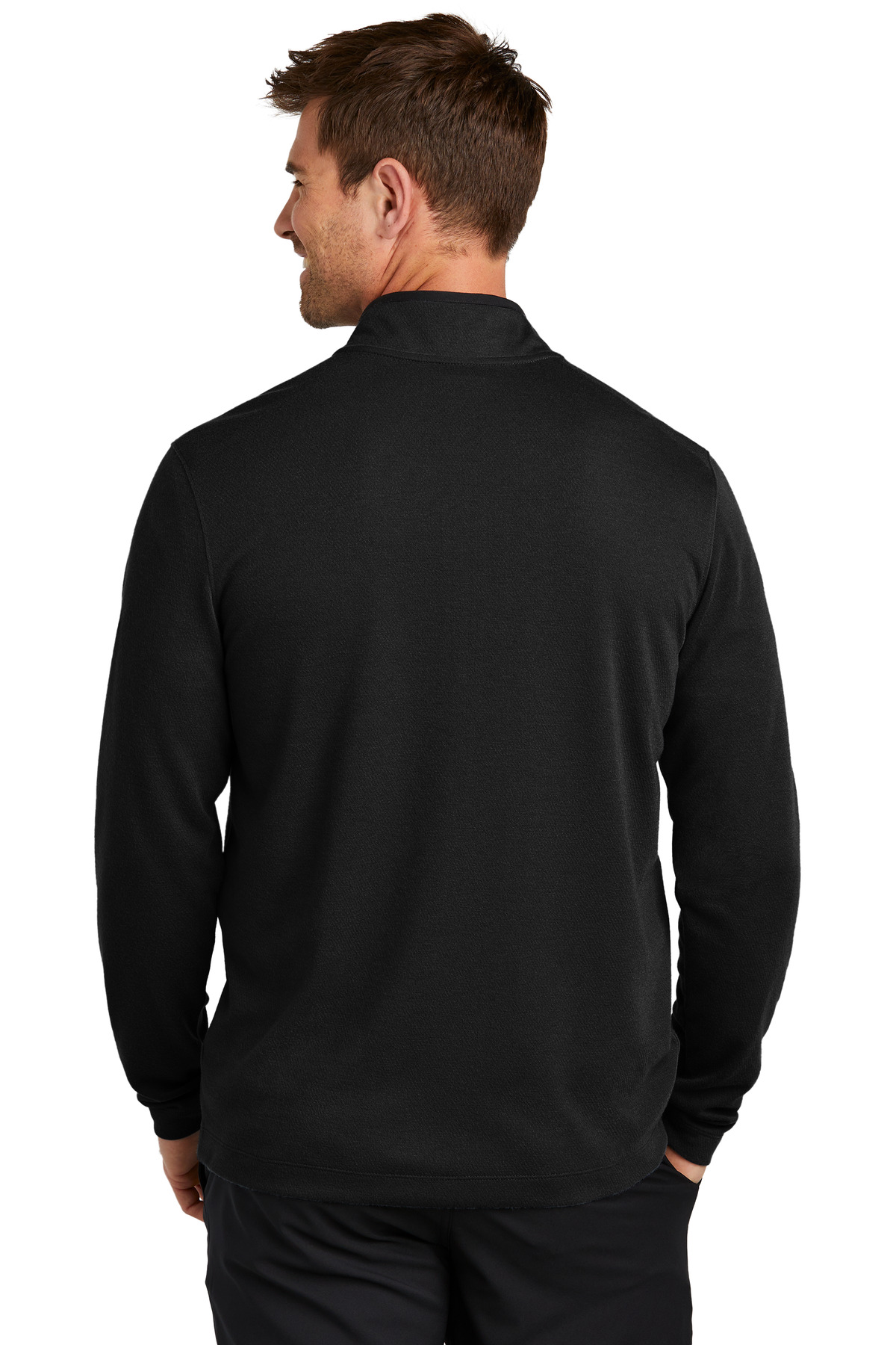 Nike Textured 1/2-Zip Cover-Up  NKDX6702 - Back Model