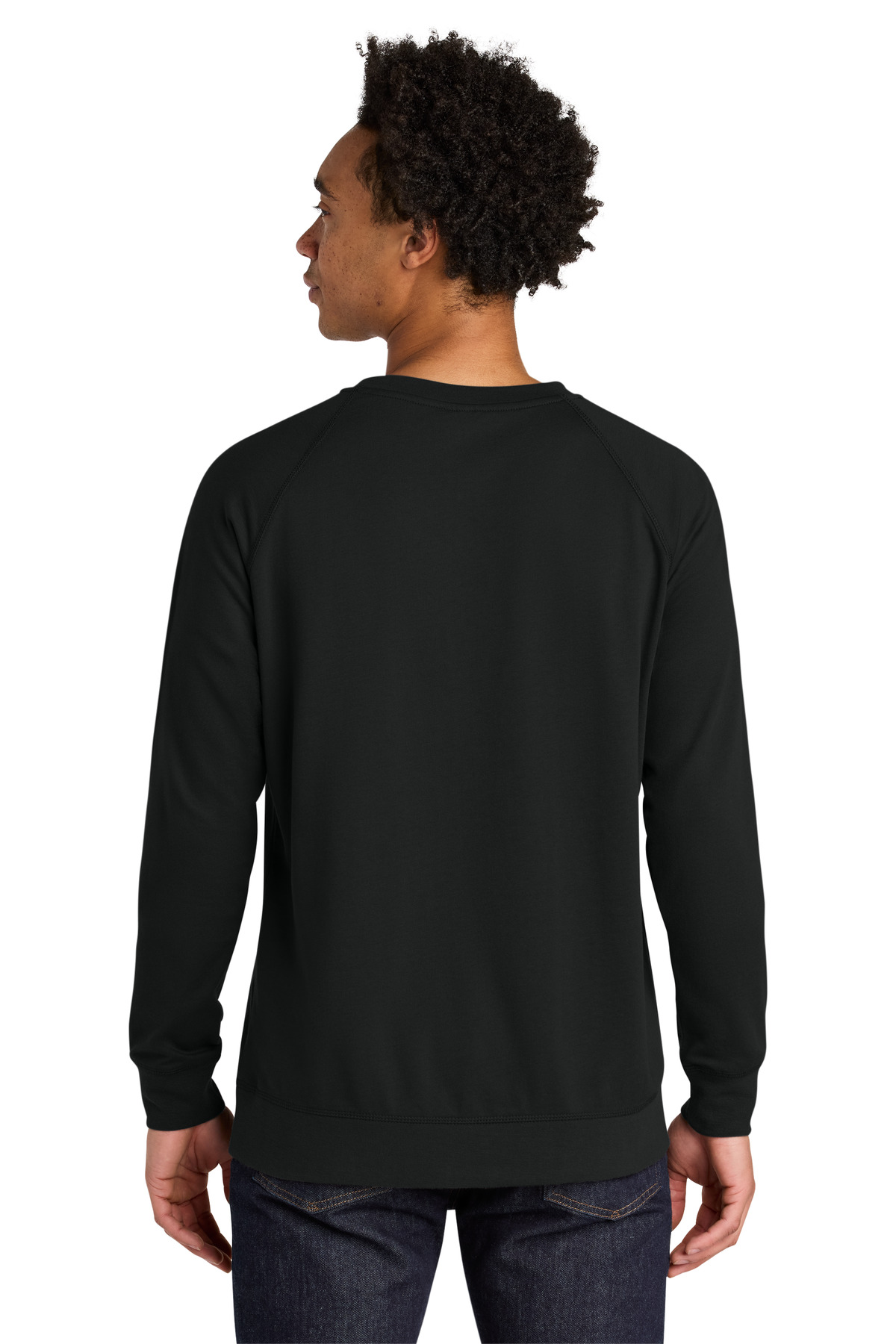 Next Level Apparel ®  Laguna Raglan Sweatshirt NL9000 - Back Model