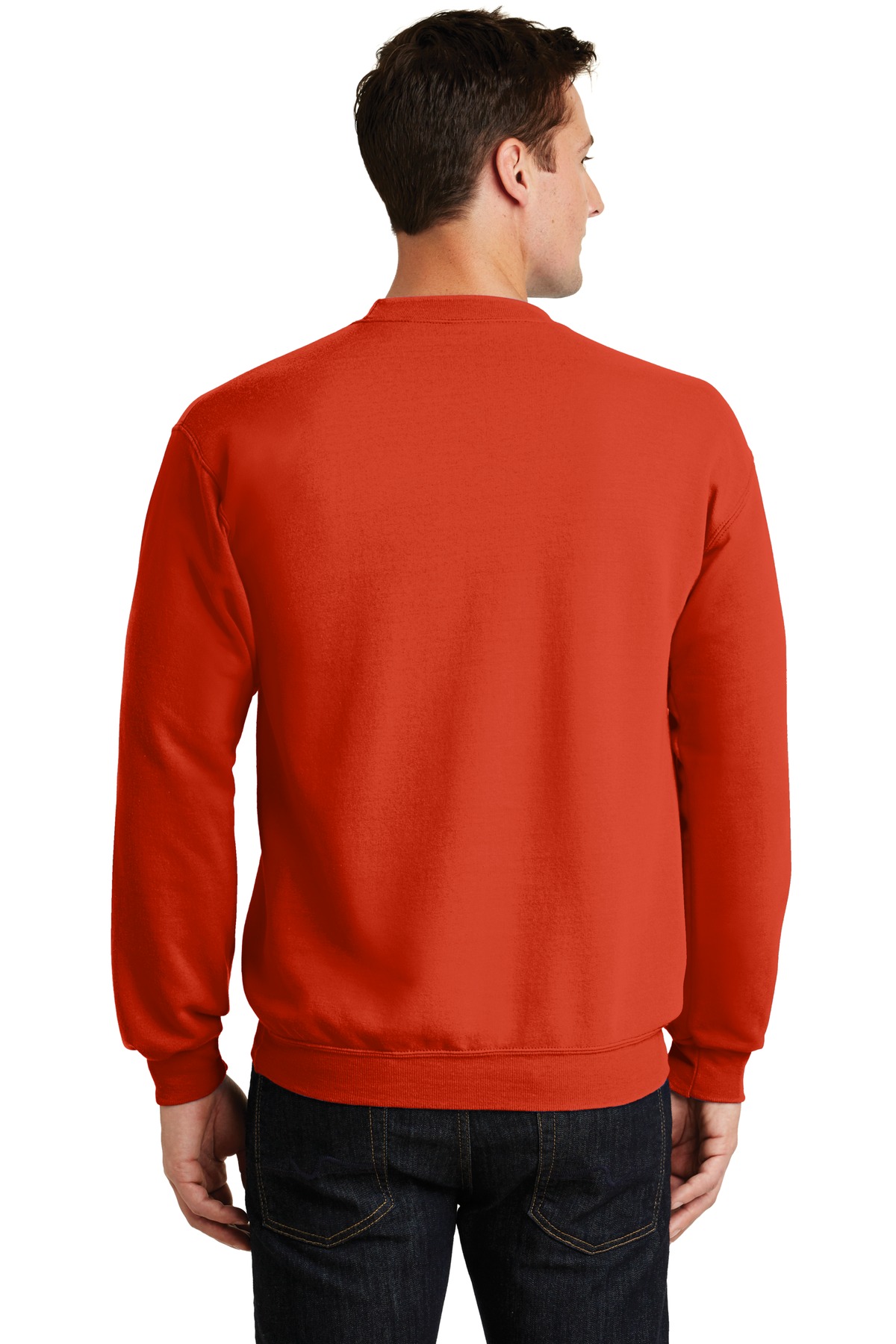Port & Co ™  Core Fleece Crewneck Sweatshirt. PC78 - Back Model