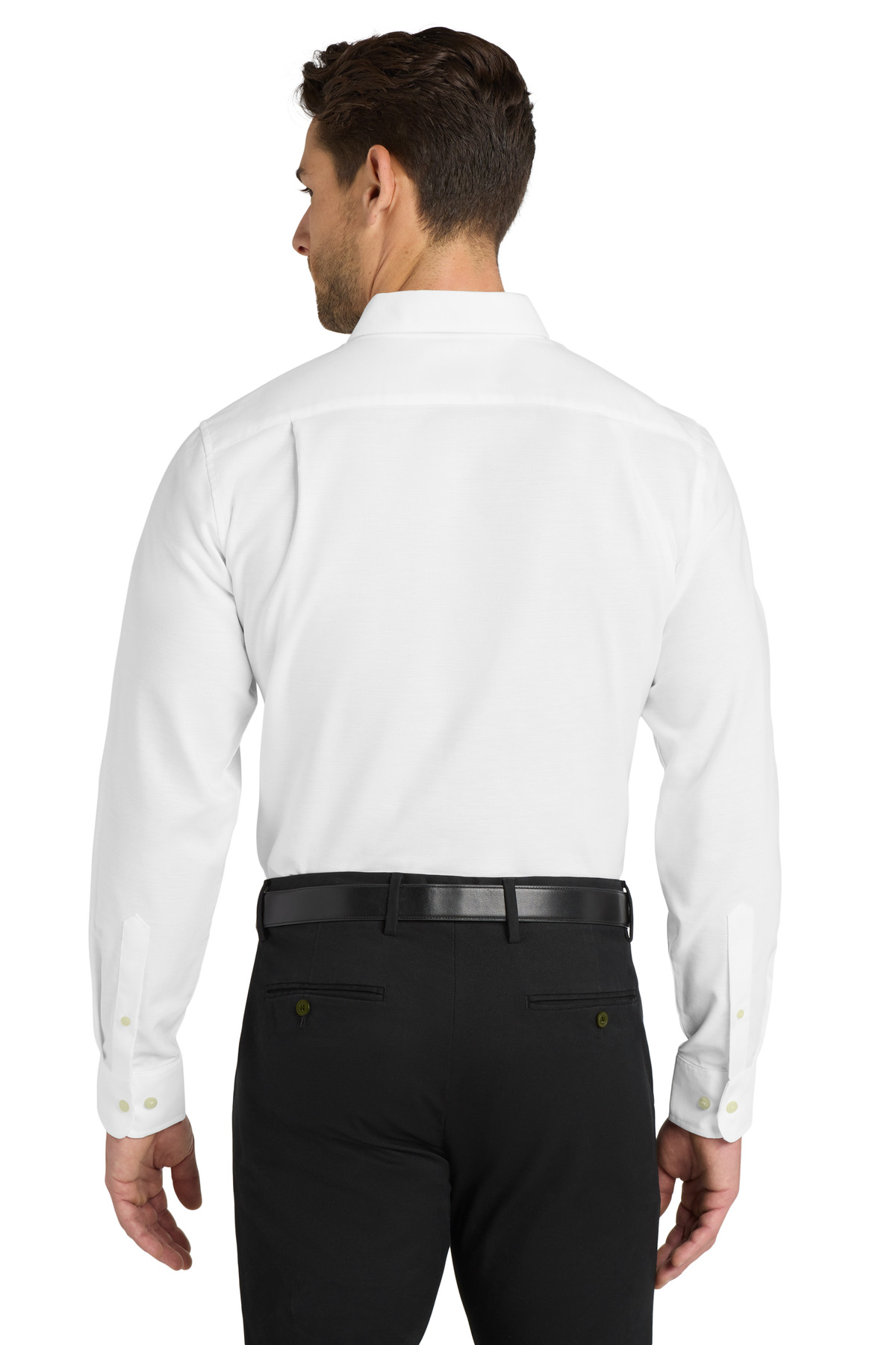 Port Authority  ®   Untucked Fit SuperPro  ™  Oxford  S651 - Back Model