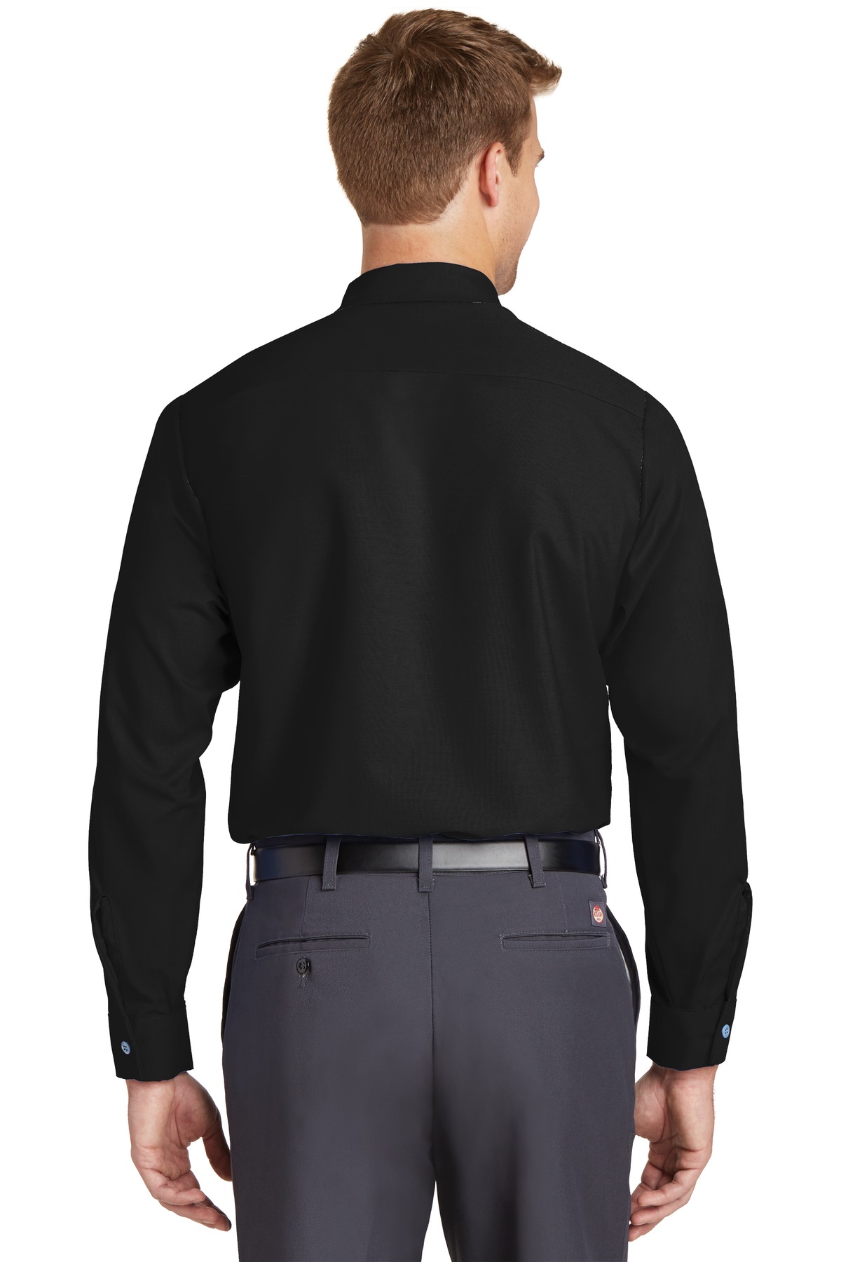 Red Kap ®  Long Sleeve Industrial Work Shirt.  SP14 - Back Model