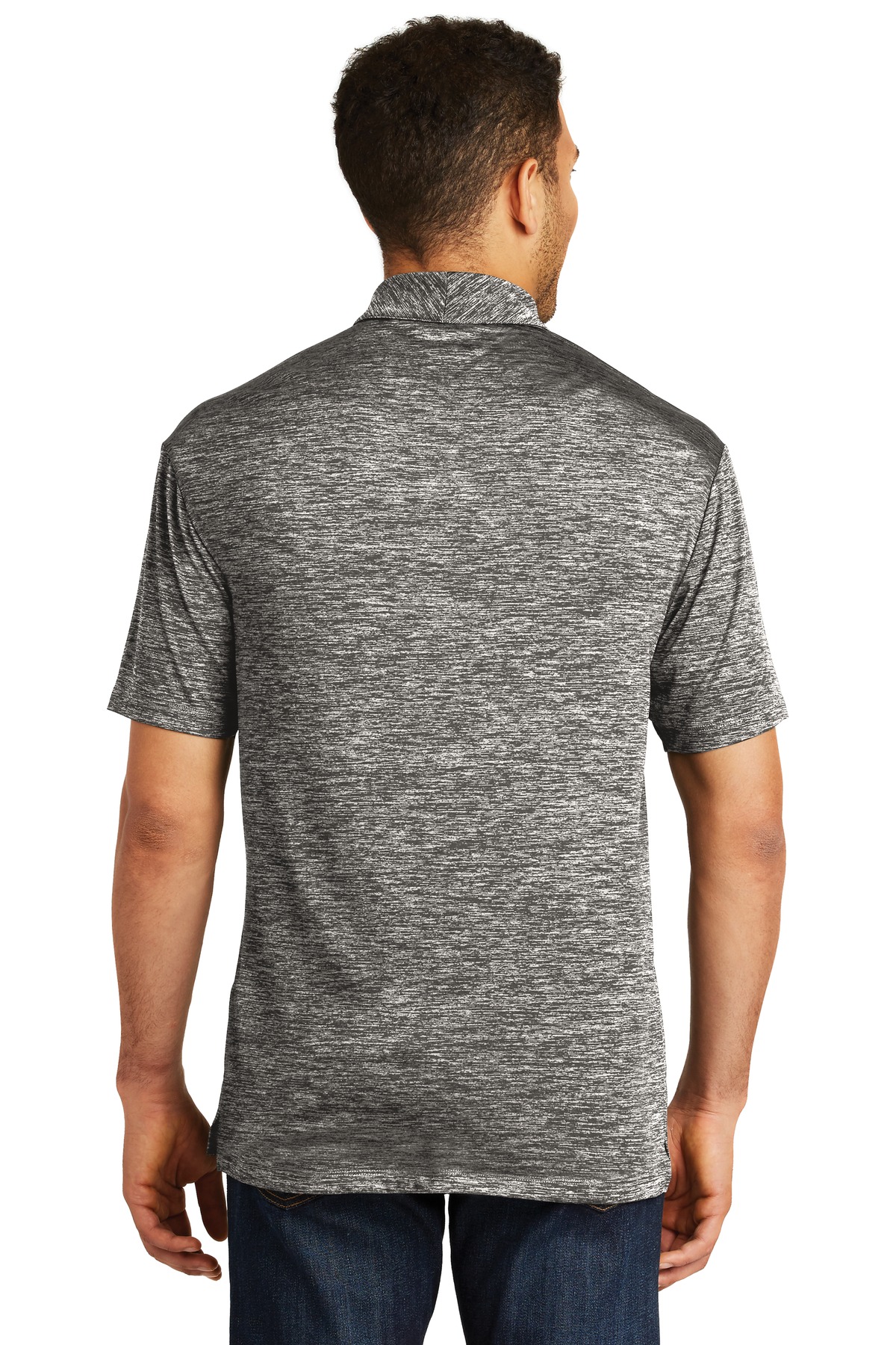 Sport-Tek  ®  PosiCharge  ®  Electric Heather Polo. ST590 - Back Model