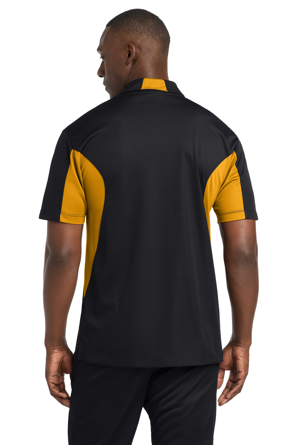 Sport-Tek ®  Side Blocked Micropique Sport-Wick ®  Polo. ST655 - Back Model