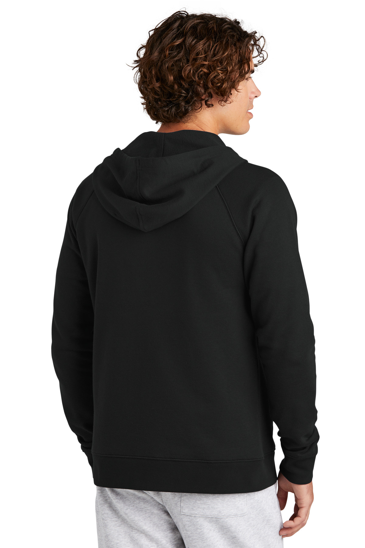 Sport-Tek ®  Drive Fleece Hooded Full-Zip STF201 - Back Model