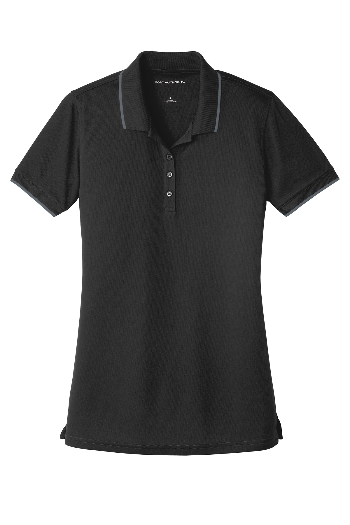 Port Authority ®  Women's Dry Zone ®  UV Micro-Mesh Tipped Polo. LK111 - Front Flat