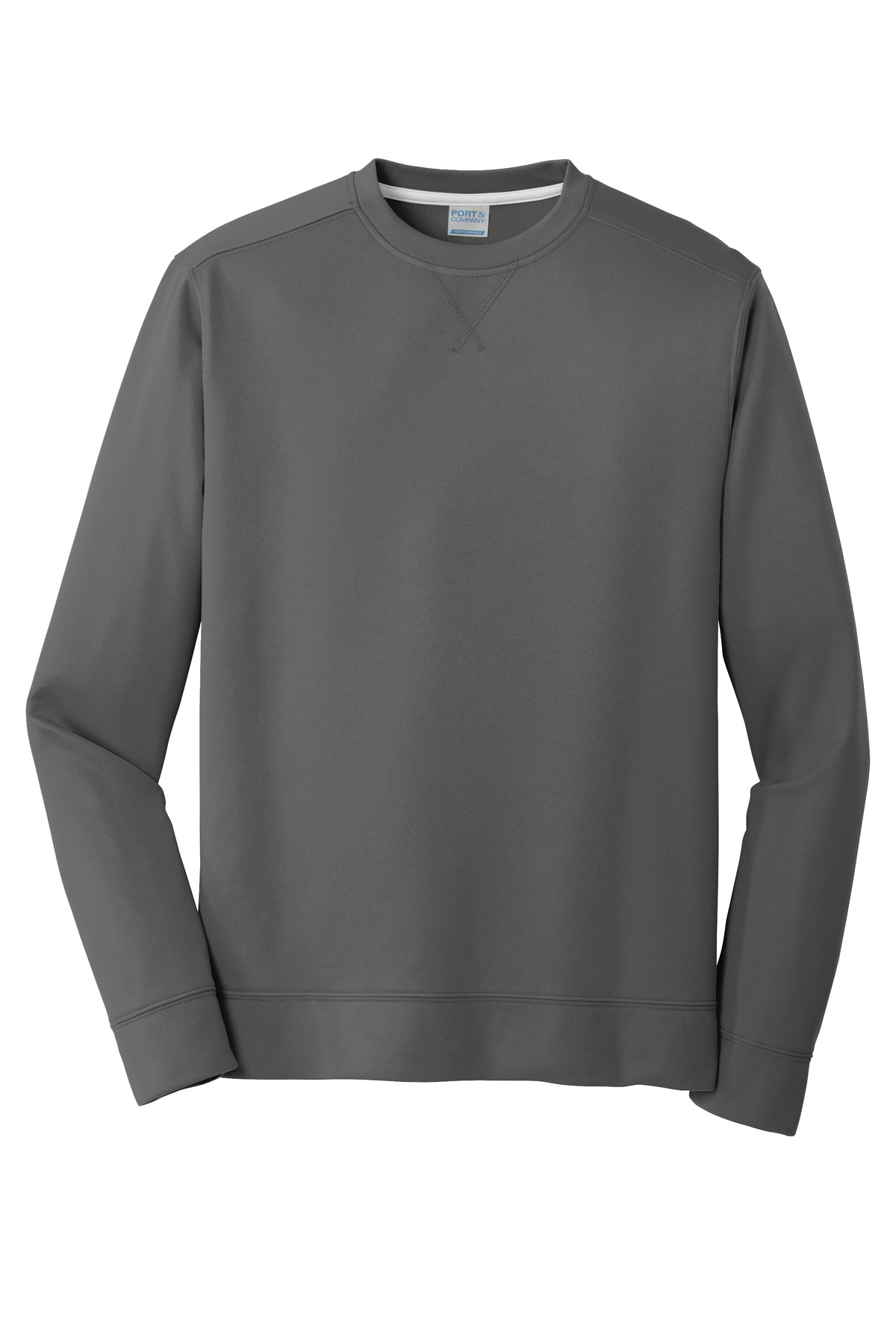 Port & Co ™  Performance Fleece Crewneck Sweatshirt. PC590 - Front Flat