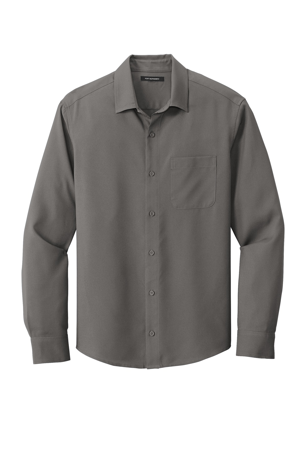Port Authority  ®  Long Sleeve Performance Staff Shirt W401 - Front Flat