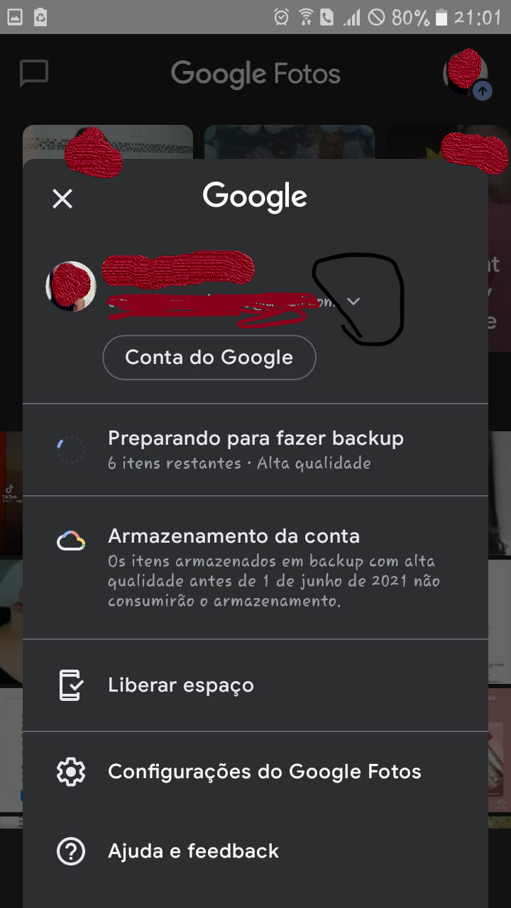 COMO TROCAR O EMAIL DO GOOGLE FOTOS 