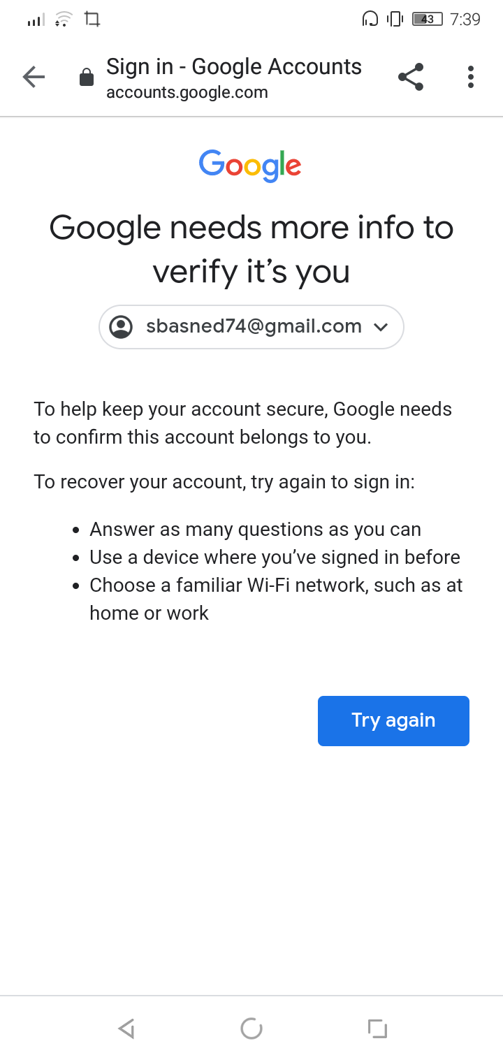 How Can I Recover Account With 2 Step Verification Without Number And