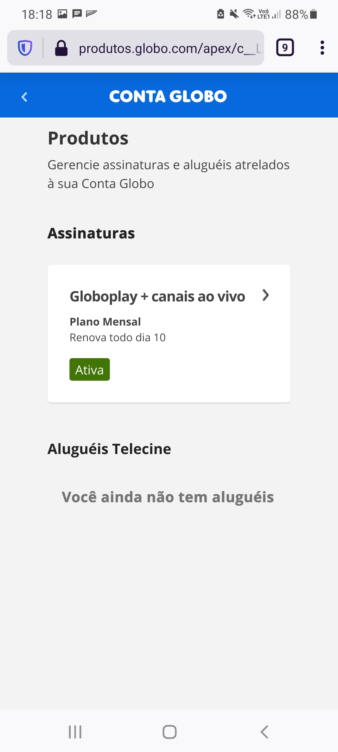 Problema com a assinatura Globoplay + Canais - Comunidade Google Play