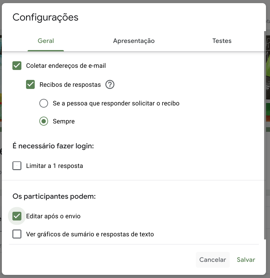 Como Editar Respostas Do Google Forms Ap S Ser Enviados Comunidade Editores De Documentos Google