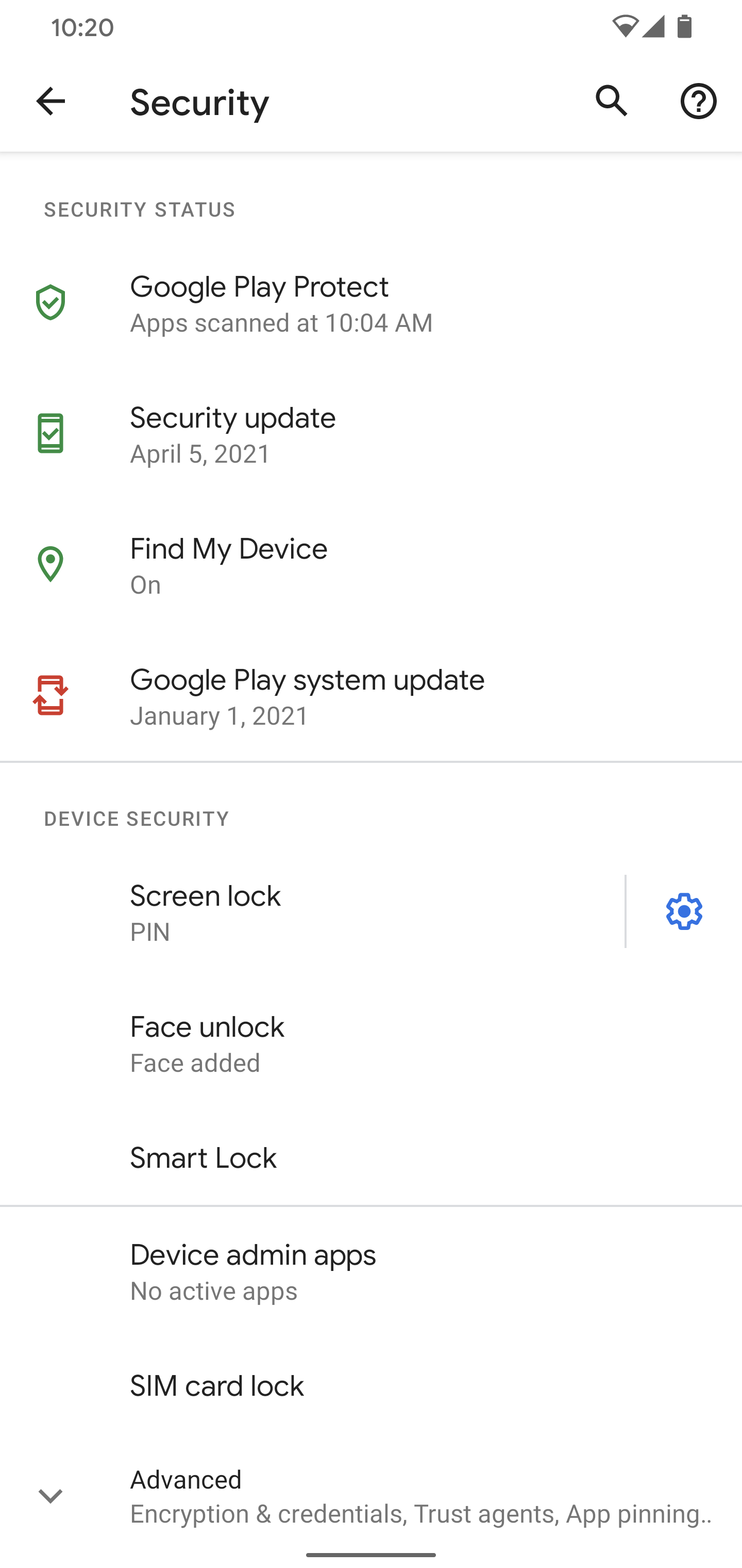 google play system update