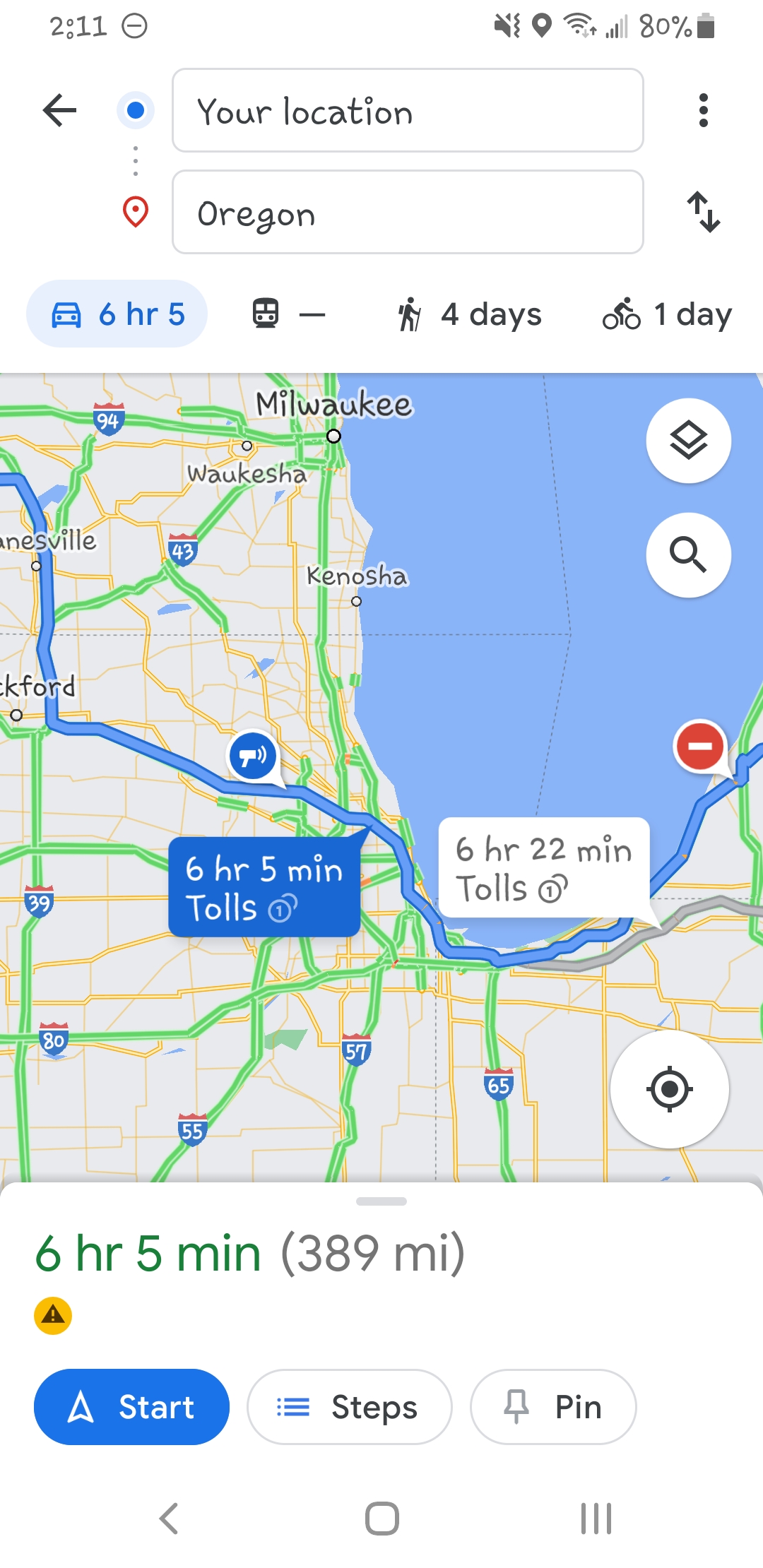 Road Trip? Google Maps Can Now Tell You How Much You'll Pay in Tolls