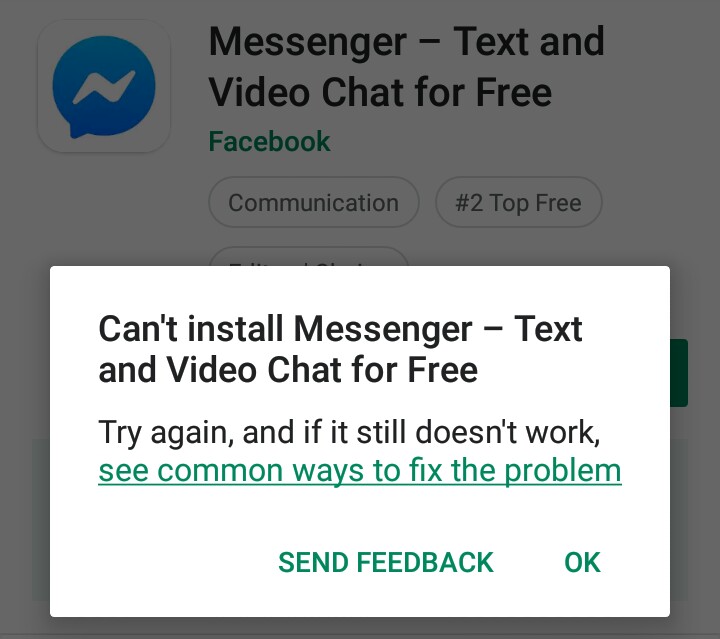 Why isnt messenger loading