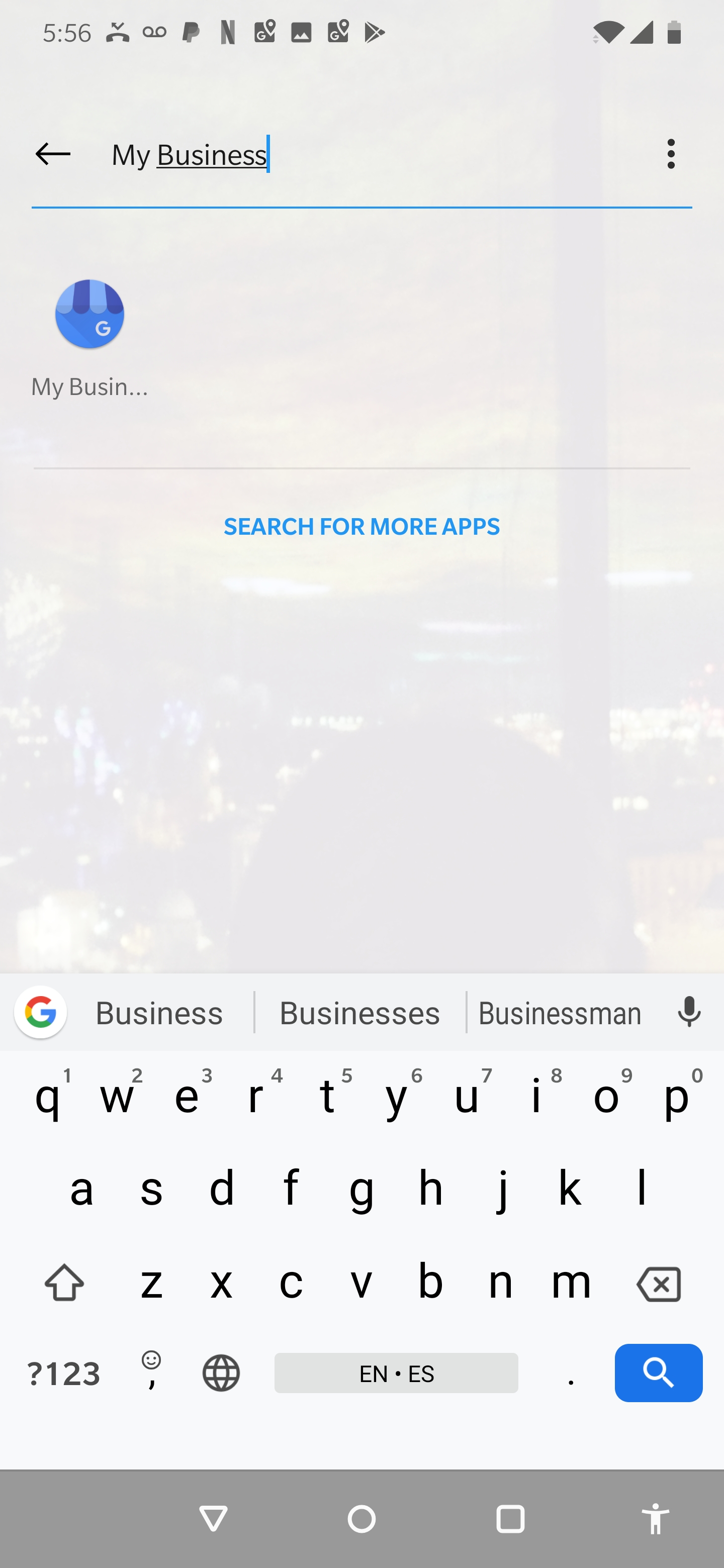 Google my business app saying 