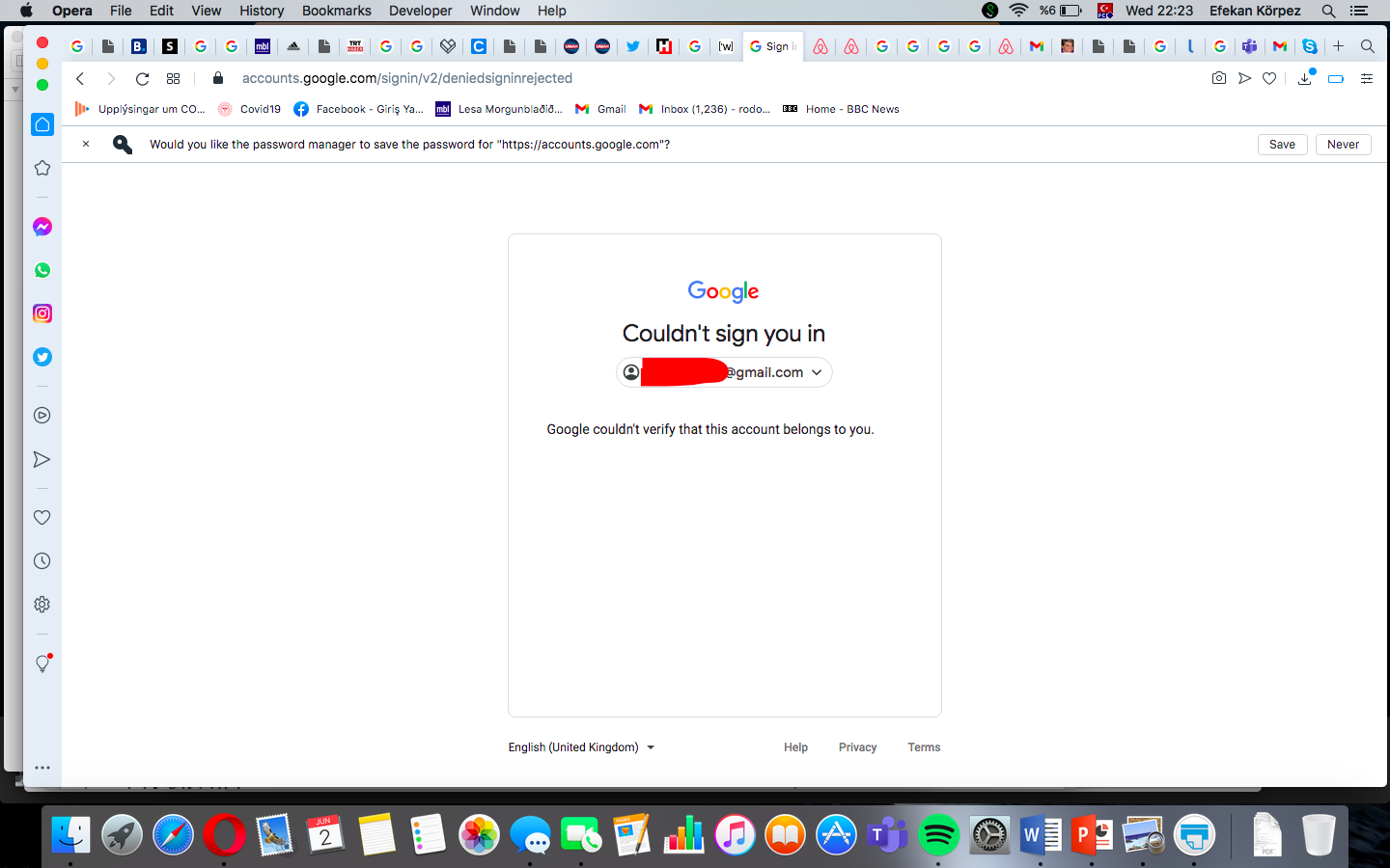 I have no idea what my account's password is and Google won't let me