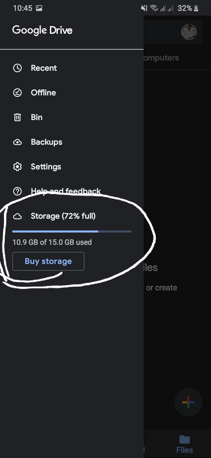 how to remove files from google drive storage