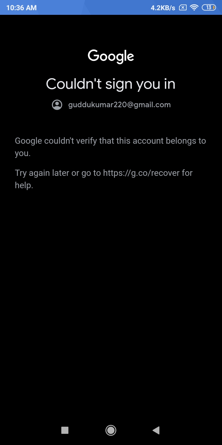 Cannot recover my account - Google Account Community