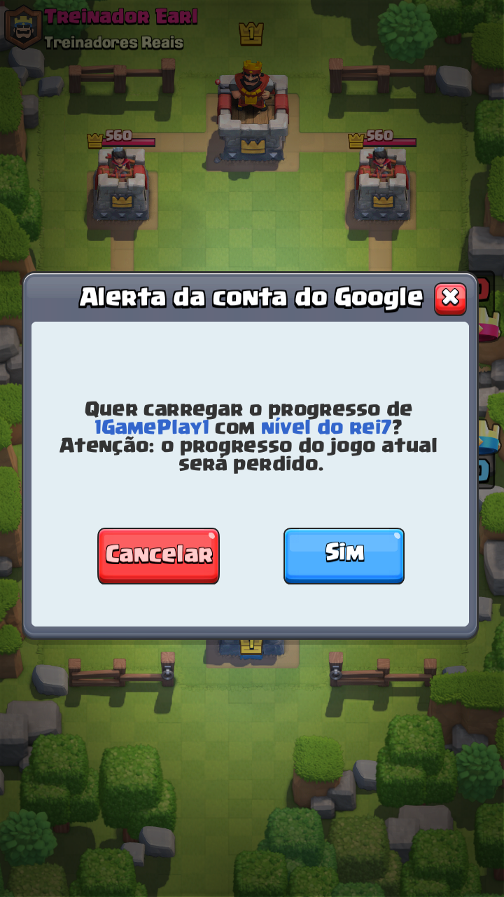 Quero Deletar Minha Conta Do Jogo Clash Royale Chamada 1gameplay1 Comunidade Google Play - fazer login superid no brawl stars pelo bluestacks