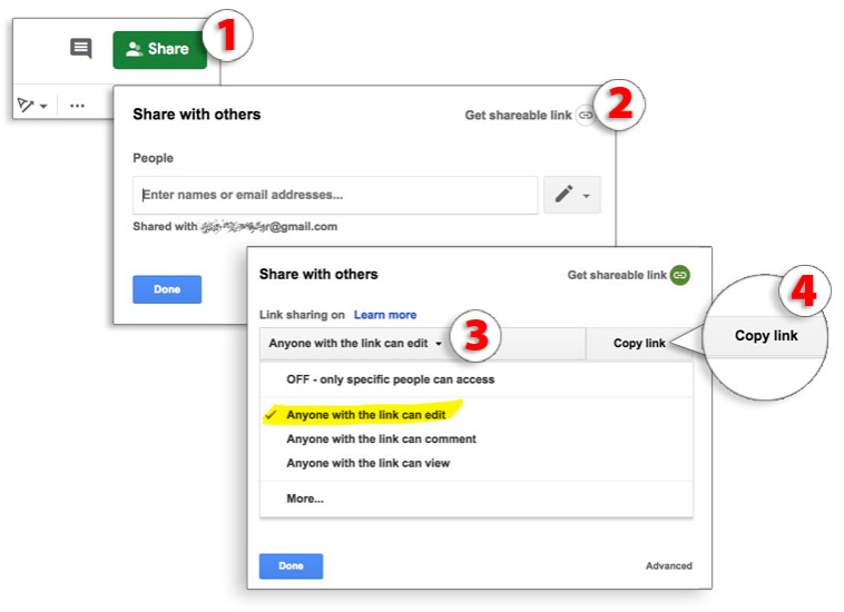 How do I let everyone edit a Google Doc?