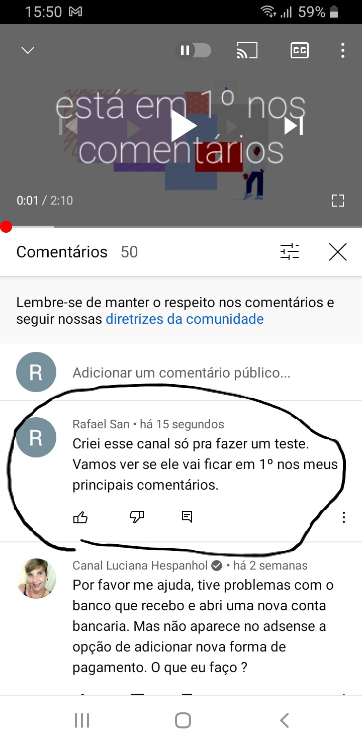 Por que os recursos não aparecem no site, como comentários e fórum da  equipe do canal? – Help Center