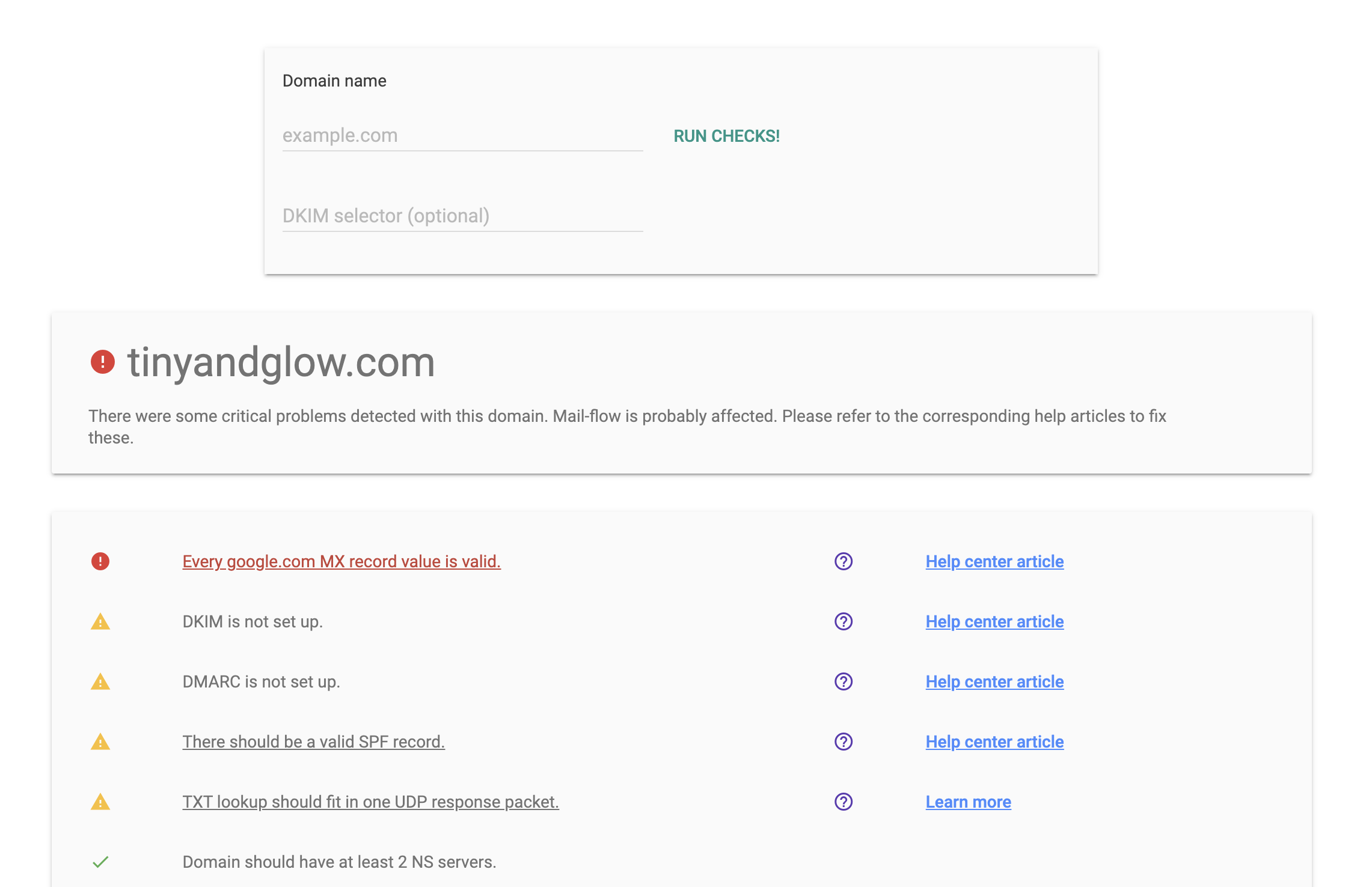 google domain www not working