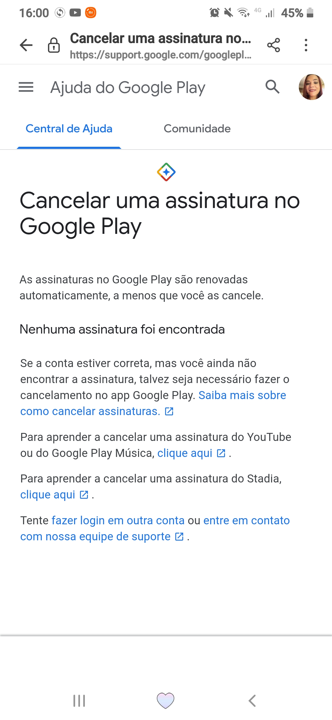 Assinei um app mensal e está sendo cobrado o valor total. - Comunidade Google  Play