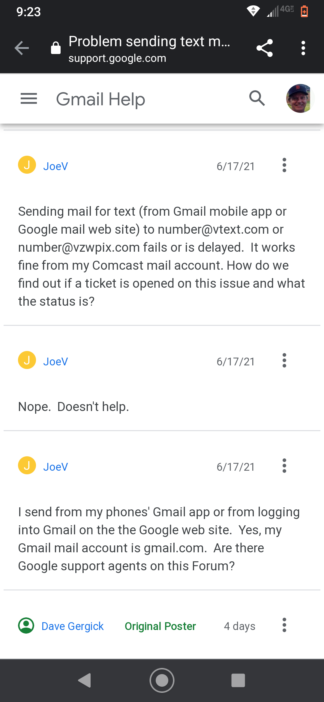 save text messages to gmail