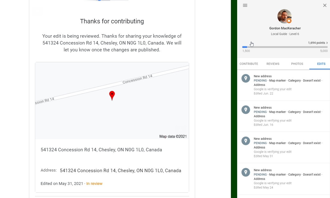 Missing Address On Google Maps Suggested Edits Not Helping Google