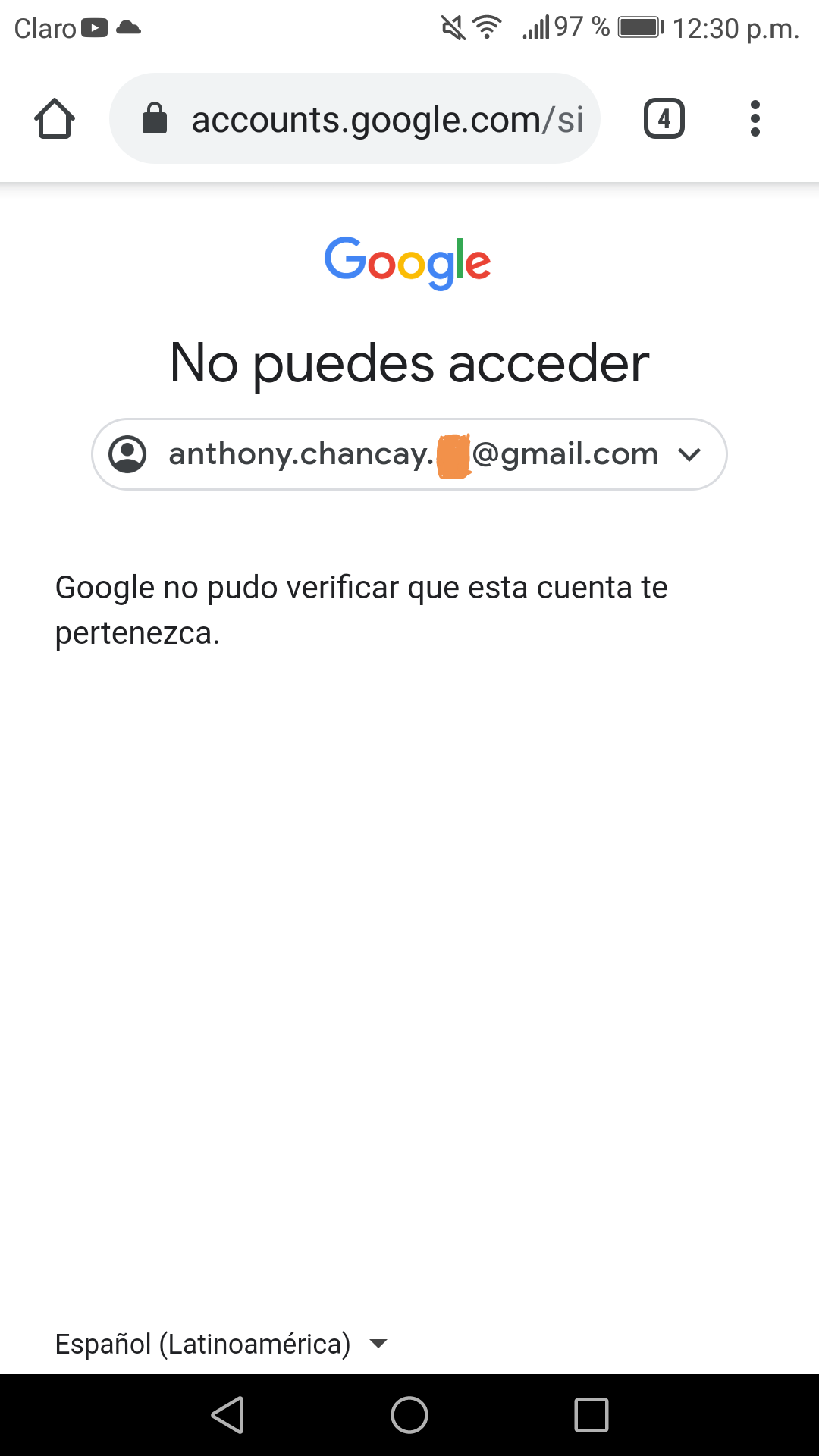 No Puedo Acceder A Mi Cuenta De Google