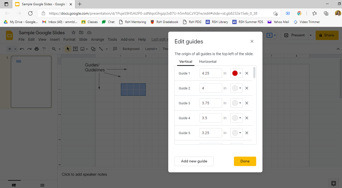 how to resize photo in google docs