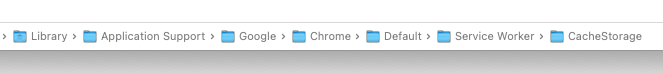 where does google chrome store cache