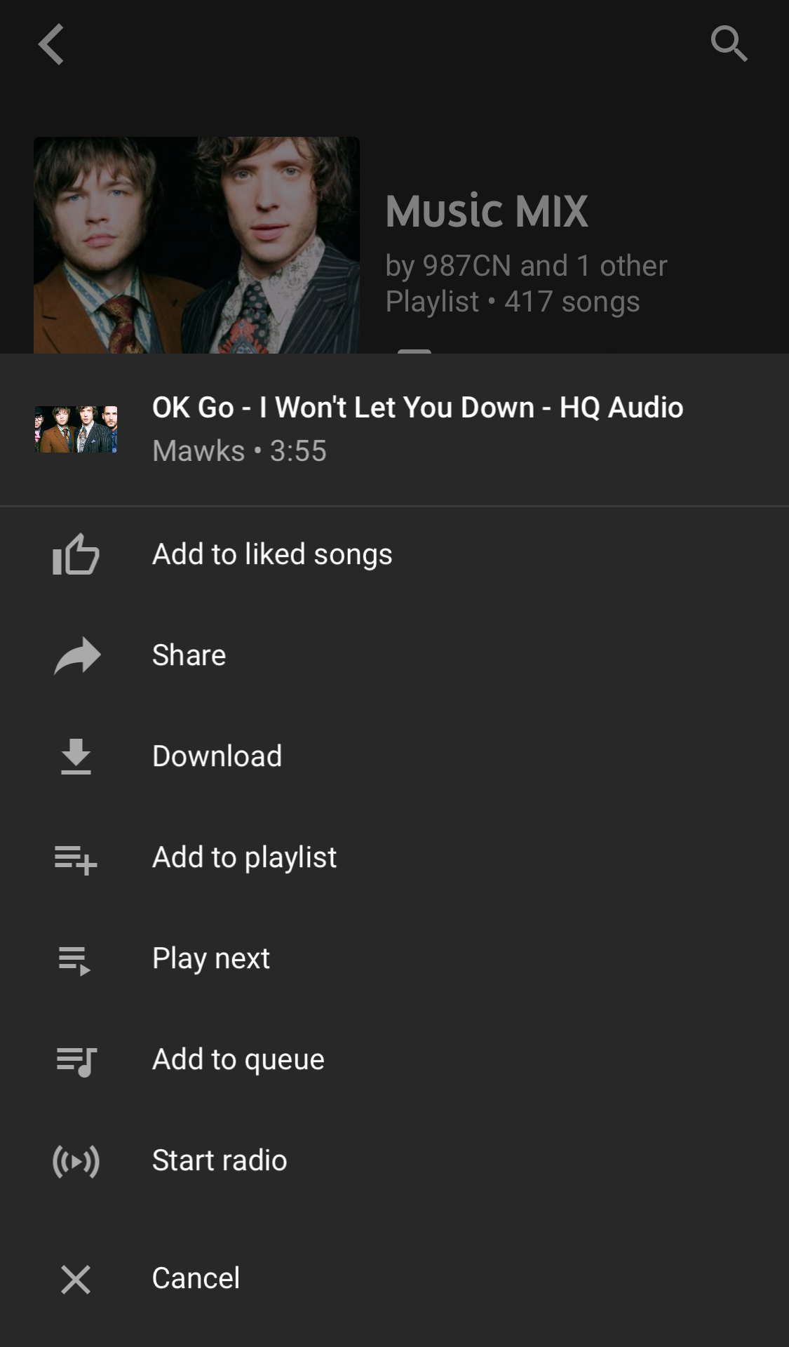 remove song in musi app