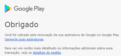 Foi feito 3 vezes o mesmo lançamento da assinatura do  Premium no  meu cartão de crédito. - Comunidade Google Play