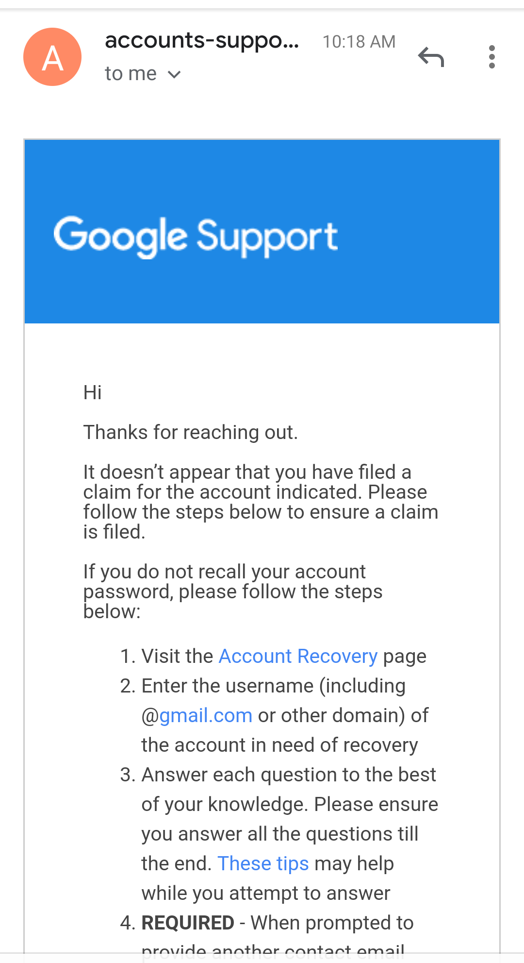 FORGOT PASSWORD AND CANT RESET !WHY - Google Account Community