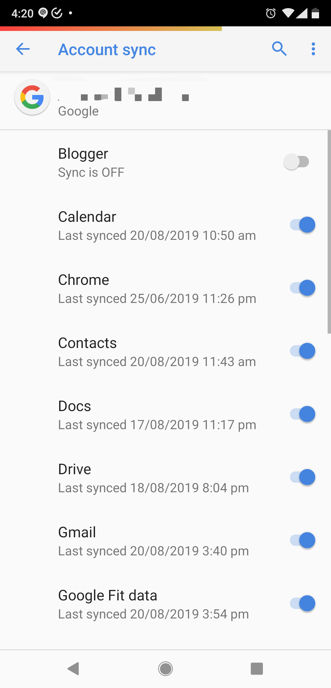 gmail attachment settings on android