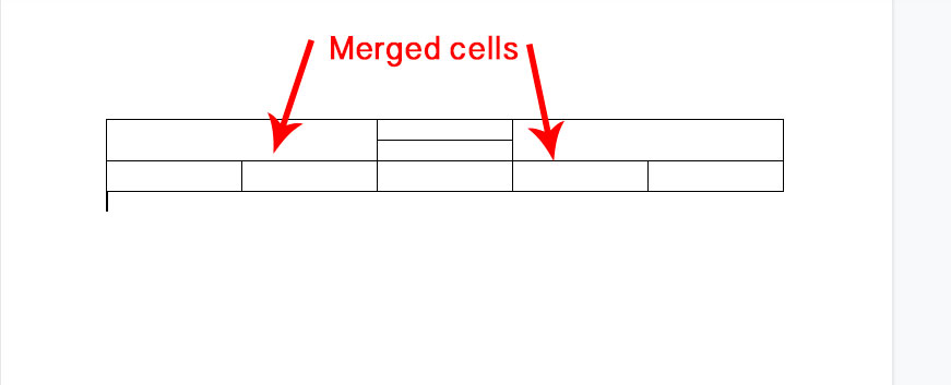 google doc merge two table